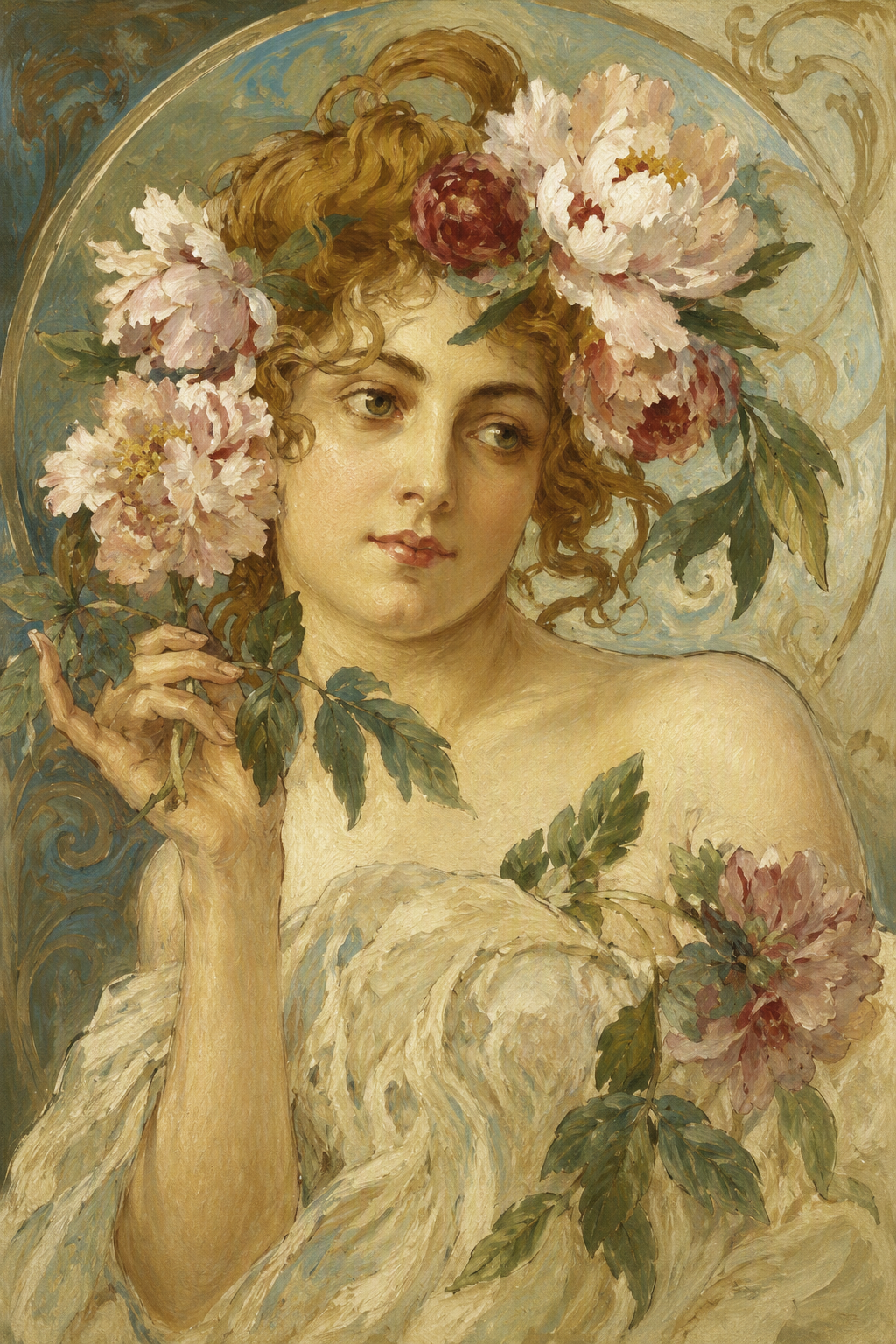 peinture huile sur toile faite sur commande - art nouveau