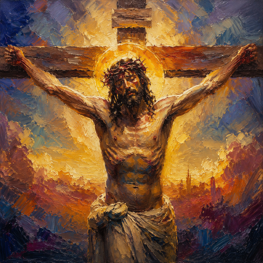 peinture huile sur toile faite sur commande - JESUS CHRIST