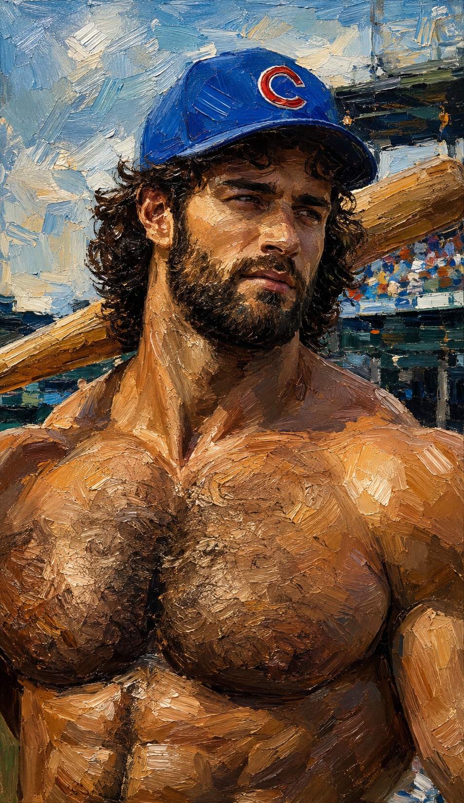 peinture huile sur toile faite sur commande - PORTRAIT BOGOSSE PECS