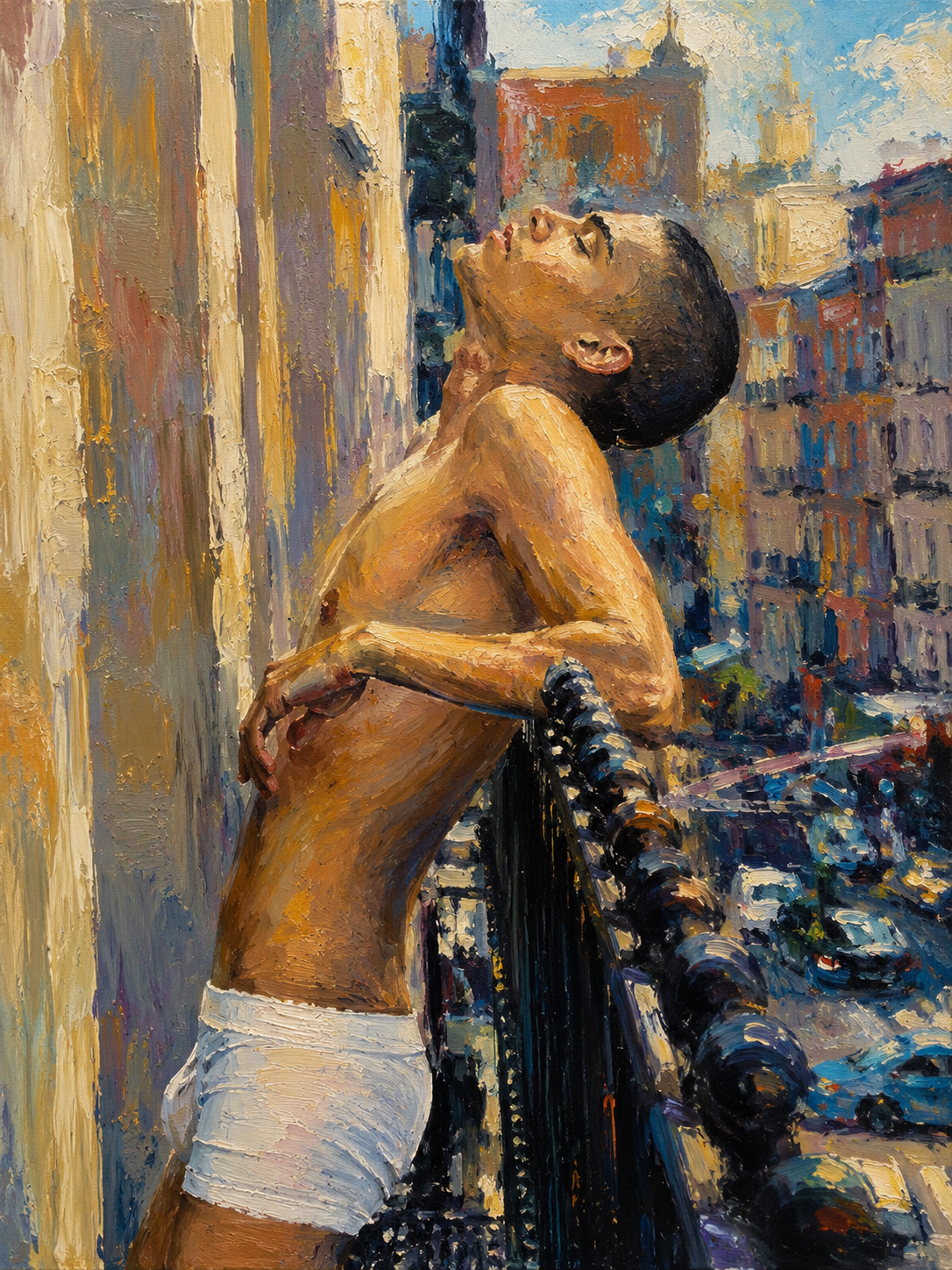 peinture huile sur toile faite sur commande - PORTRAIT BOGOSSE