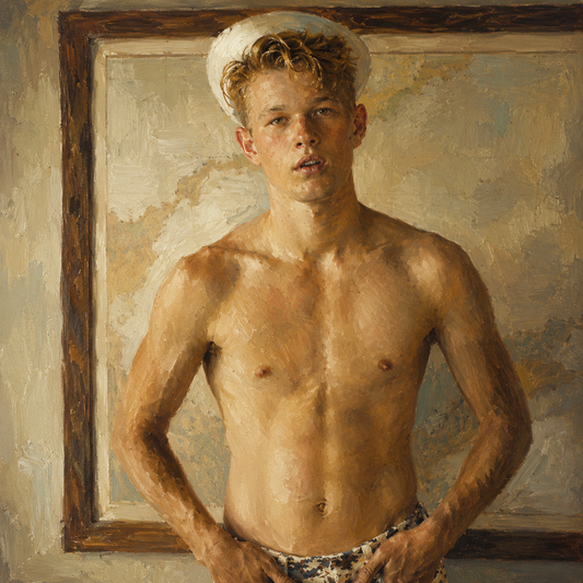 peinture huile sur toile faite sur commande - scène AUTRE TEMPS
