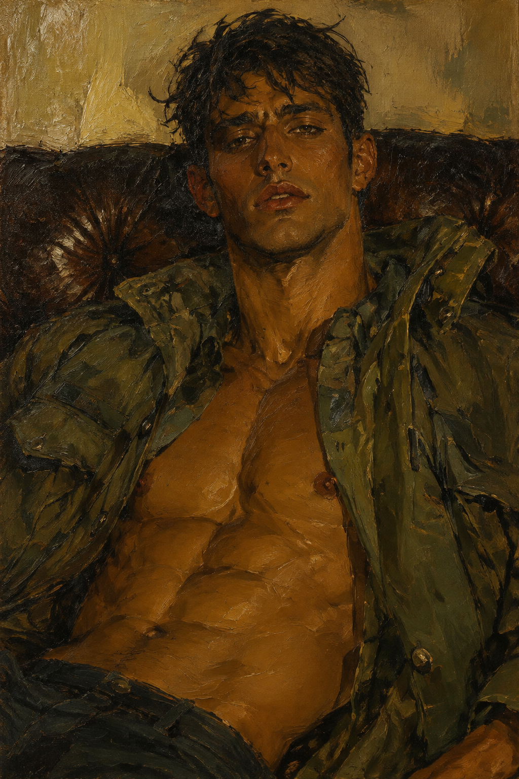 peinture huile sur toile faite sur commande - PORTRAIT BOGOSSE