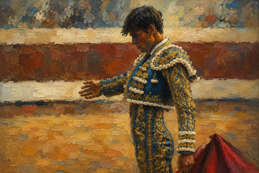 peinture huile sur toile faite sur commande - PORTRAIT TORERO
