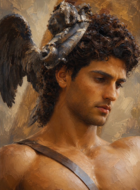 peinture huile sur toile faite sur commande - PORTRAIT PERSEUS