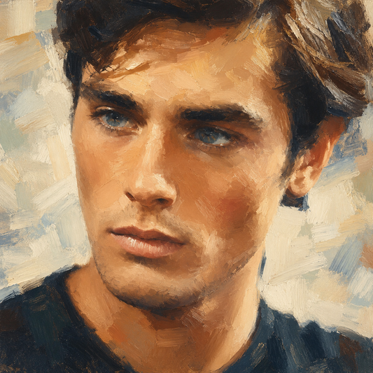 peinture huile sur toile faite sur commande - PORTRAIT ALAIN