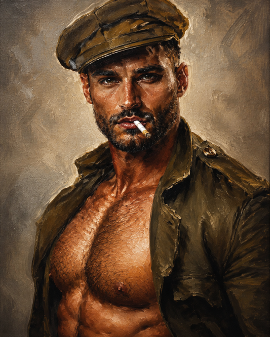 peinture huile sur toile faite sur commande - PORTRAIT BOGOSSE