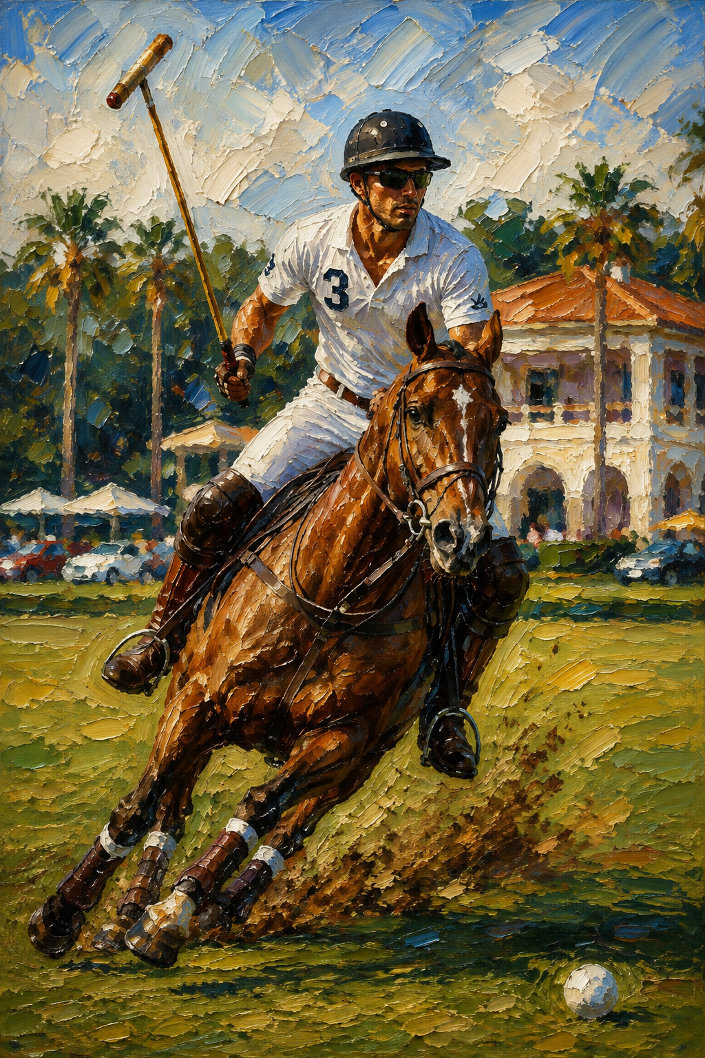 peinture huile sur toile faite sur commande - PORTRAIT BOGOSSE POLO