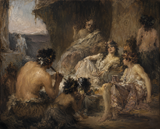 peinture huile sur toile faite sur commande - AUTRE TEMPS antique