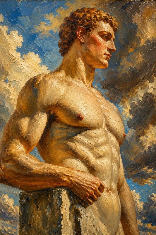 peinture huile sur toile faite sur commande - APOLLON