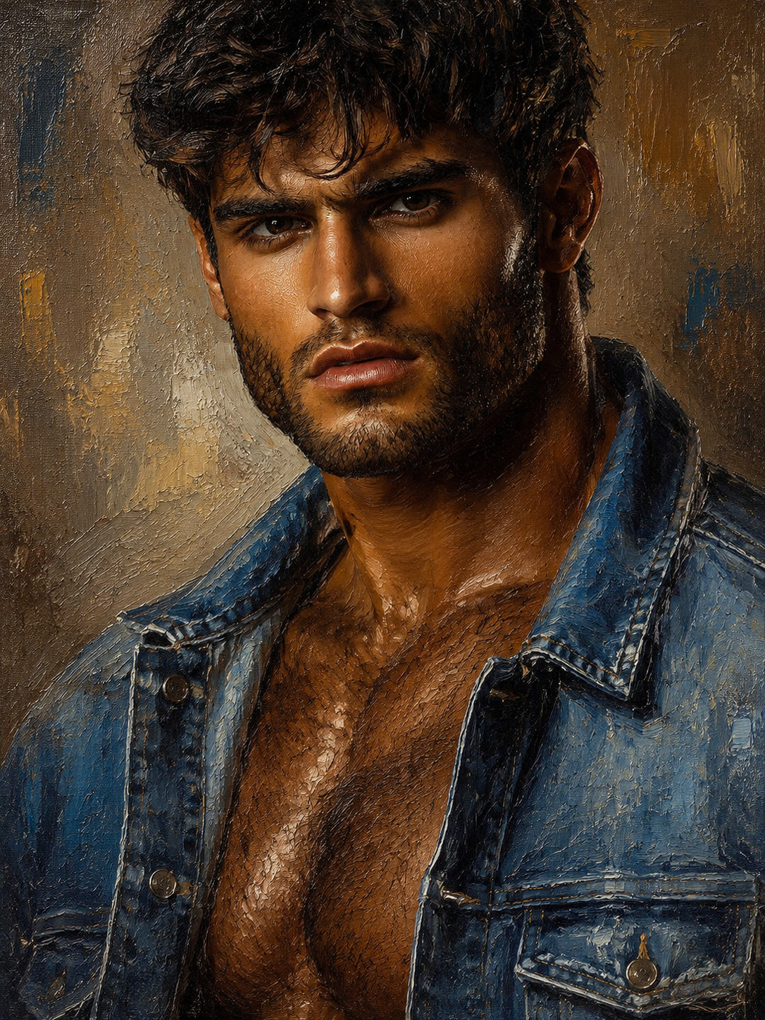peinture huile sur toile faite sur commande - PORTRAIT BOGOSSE