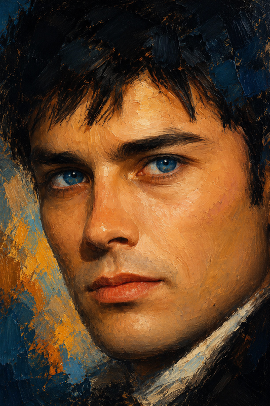peinture huile sur toile faite sur commande - PORTRAIT ALAIN
