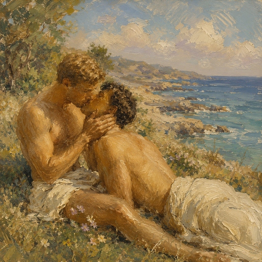 peinture huile sur toile faite sur commande - PORTRAIT KISS