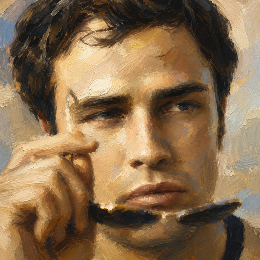 peinture huile sur toile faite sur commande - PORTRAIT MARLON