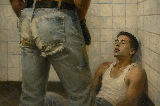 peinture huile sur toile faite sur commande - PORTRAIT JEUNE HOMMES queer