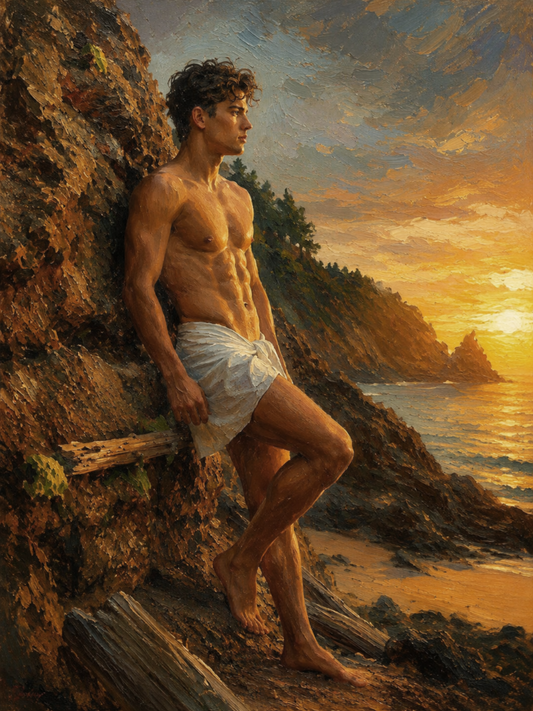 peinture huile sur toile faite sur commande - PORTRAIT AU LOIN