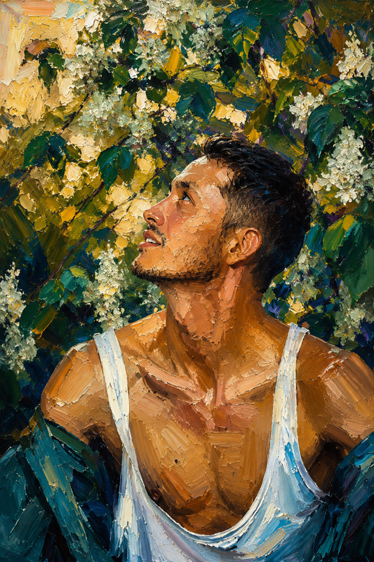peinture huile sur toile faite sur commande - PORTRAIT NATURE