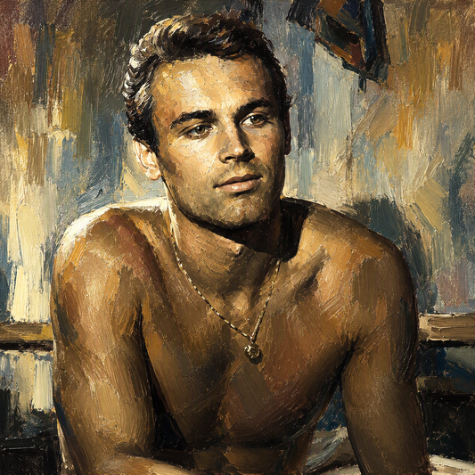 peinture huile sur toile faite sur commande - PORTRAIT LUI