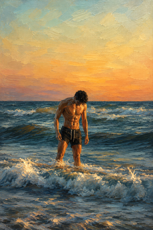 peinture huile sur toile faite sur commande - PORTRAIT MUSCLE
