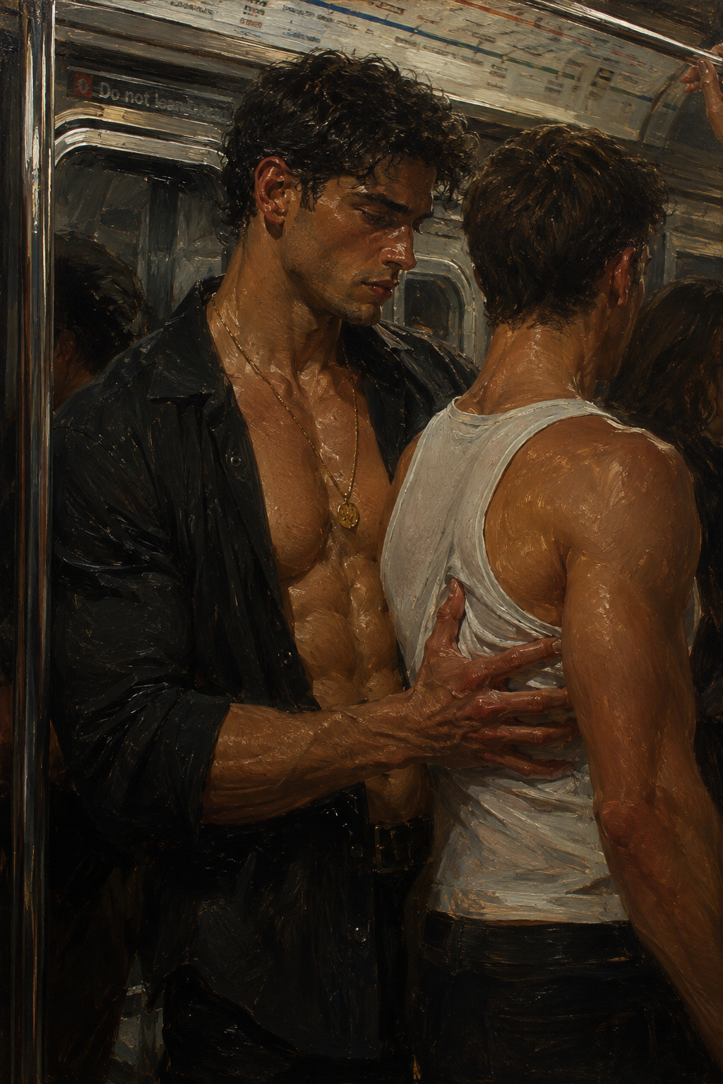 peinture huile sur toile faite sur commande - PORTRAIT BOGOSSE PECS