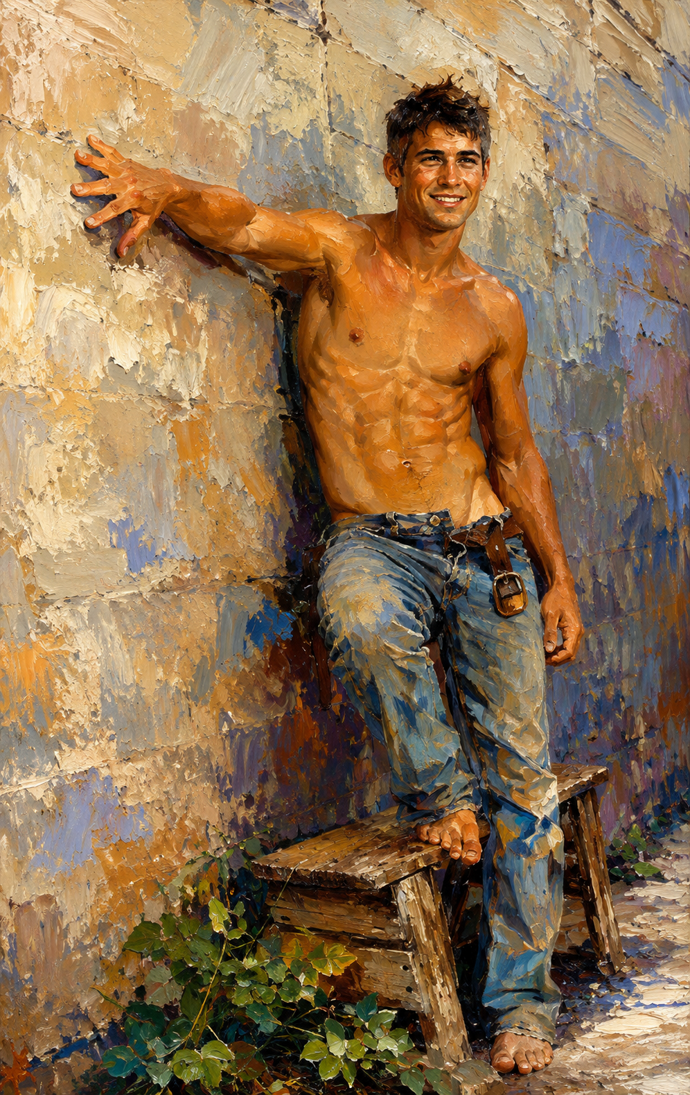 peinture huile sur toile faite sur commande - PORTRAIT BOGOSSE