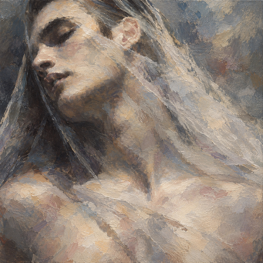 peinture huile sur toile faite sur commande - PORTRAIT BOGOSSE ETRANGE