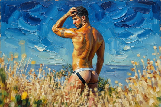 peinture huile sur toile faite sur commande - PORTRAIT FESSES