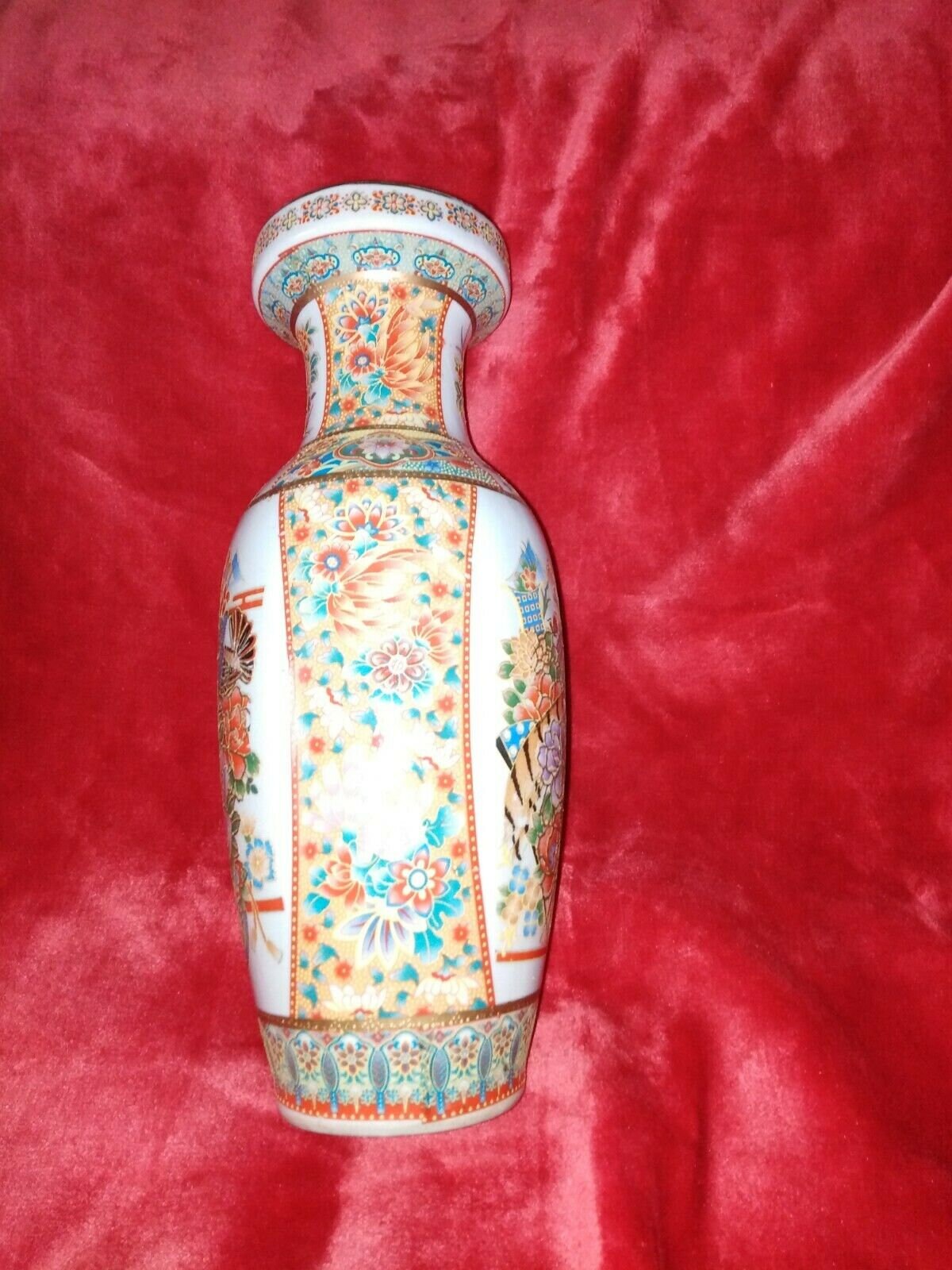 vase céramique motif fleurs