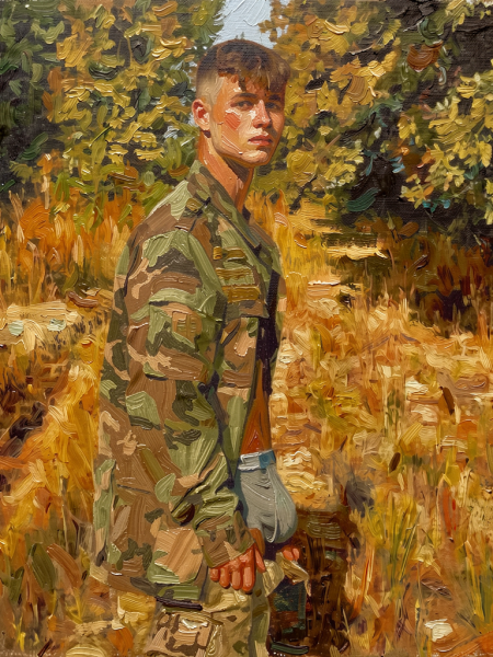 peinture huile sur toile faite sur commande - PORTRAIT BOGOSSE