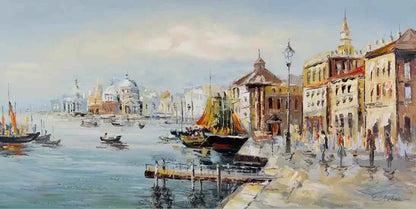 Tableau-peinture-originale-huile-sur toile « reves de venise »