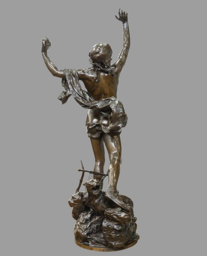 Sculpture - Orphée aux enfers, Charles Raoul Verlet (1857-1923), F Barbedienne - Bronze 6 Kikooyou Art Gallery
