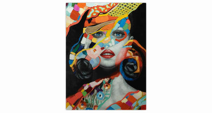 art-moderne-portrait-femme-sensuelle-peinture-huile-toile