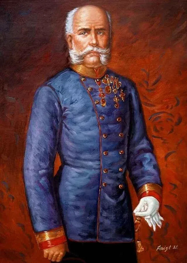 Peinture à l'huile empereur François-Joseph Jules v Blaas Habsbourg peinture à l'huile PEINTE À LA MAIN - Kikooyou Art Gallery - Kikooyou Art Gallery