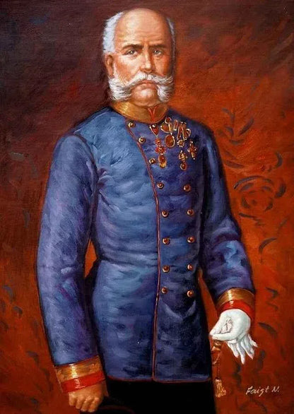 Peinture à l'huile empereur François-Joseph Jules v Blaas Habsbourg peinture à l'huile PEINTE À LA MAIN - Kikooyou Art Gallery - Kikooyou Art Gallery