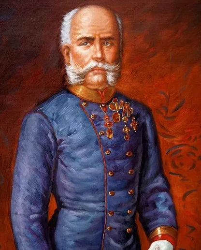 Peinture à l'huile empereur François-Joseph Jules v Blaas Habsbourg peinture à l'huile PEINTE À LA MAIN - Kikooyou Art Gallery - Kikooyou Art Gallery