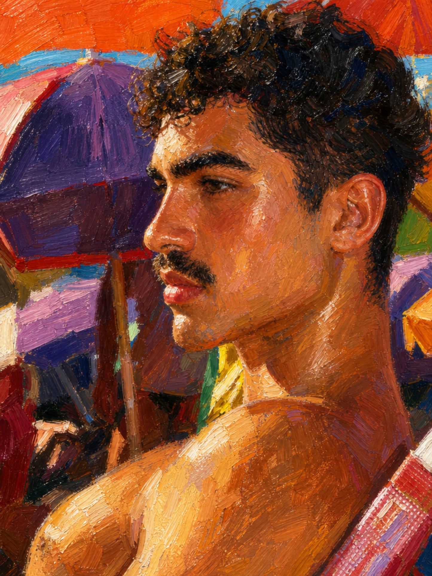 peinture huile sur toile faite sur commande - PORTRAIT BOGOSSE