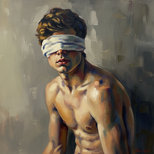 peinture huile sur toile faite sur commande - PORTRAIT BOGOSSE INCONNU