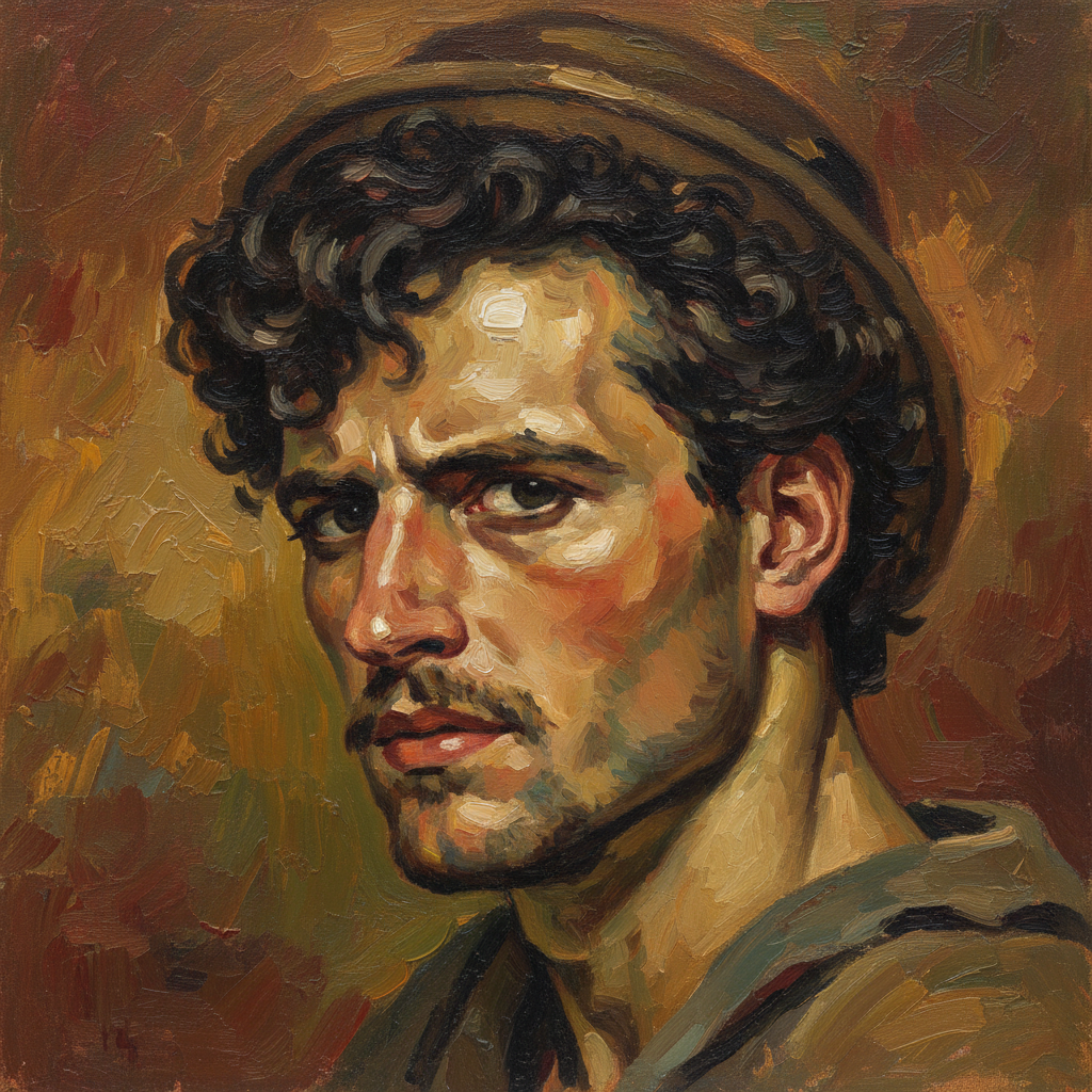 peinture huile sur toile faite sur commande - PORTRAIT