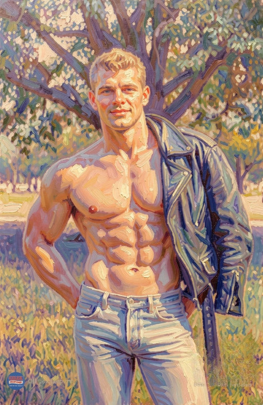 peinture huile sur toile faite sur commande - PORTRAIT BOGOSSE PECS