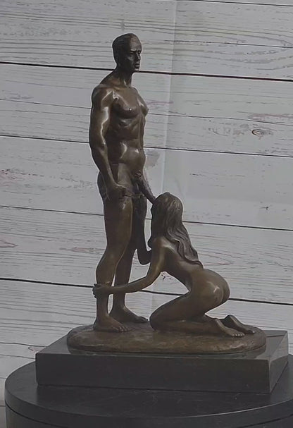 Scène érotique classique - Figurine érotique en bronze sculpture originale Manchi Hot Cast