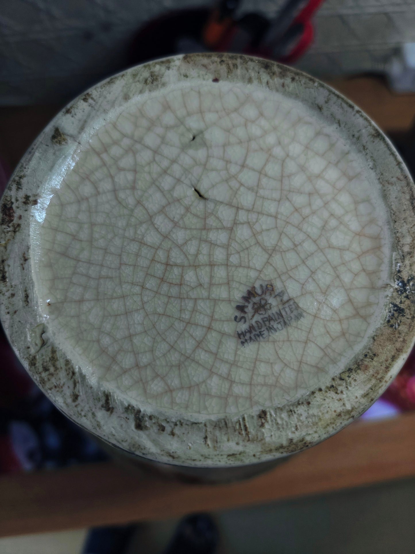 (Copie) VASE Satsuma Porcelaine craquelee JAPON