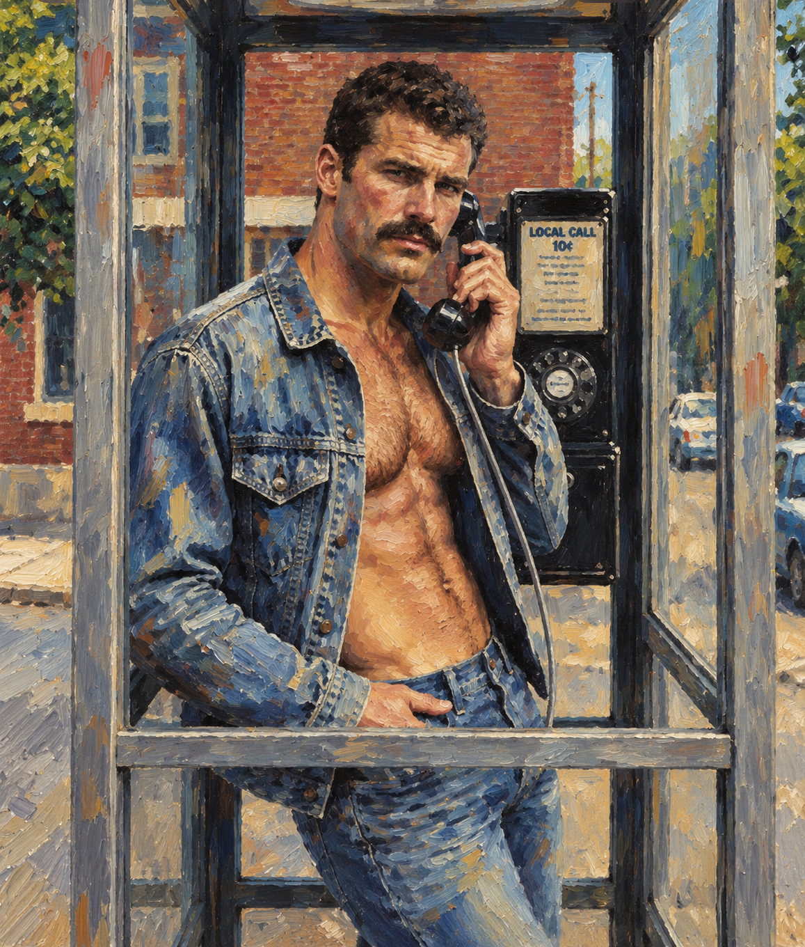 peinture huile sur toile faite sur commande - PORTRAIT BOGOSSE PECS