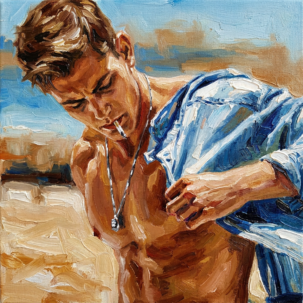 peinture huile sur toile faite sur commande - PORTRAIT BOGOSSE