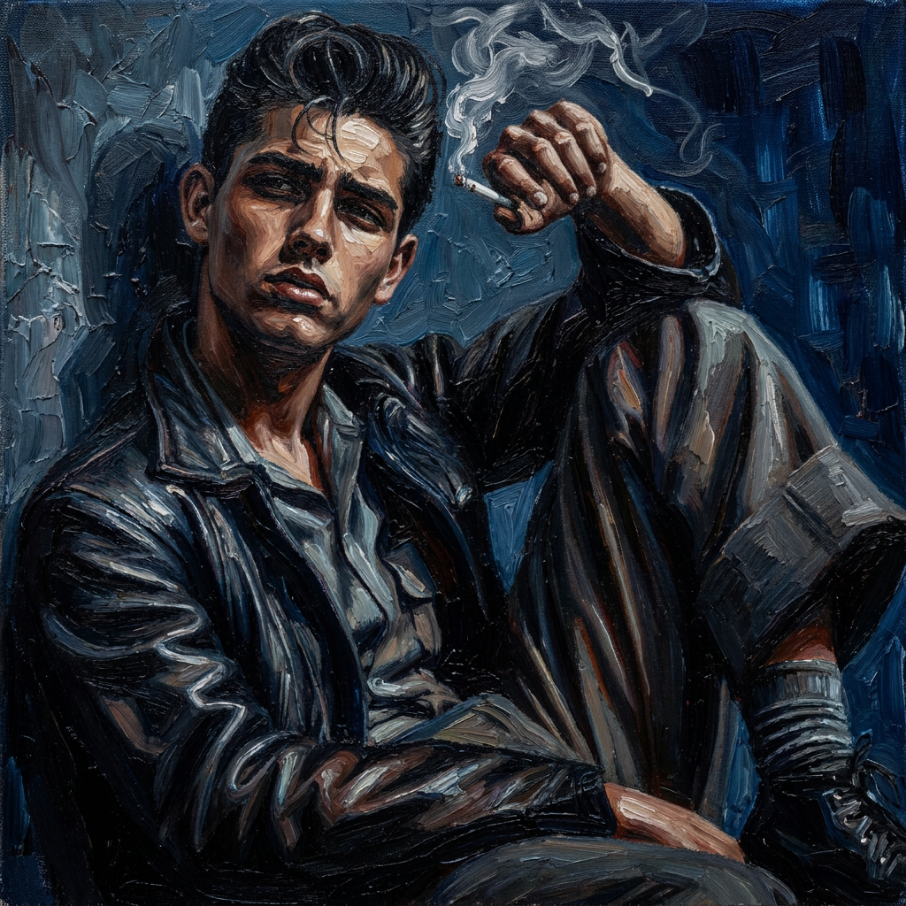peinture huile sur toile faite sur commande - PORTRAIT BOGOSSE