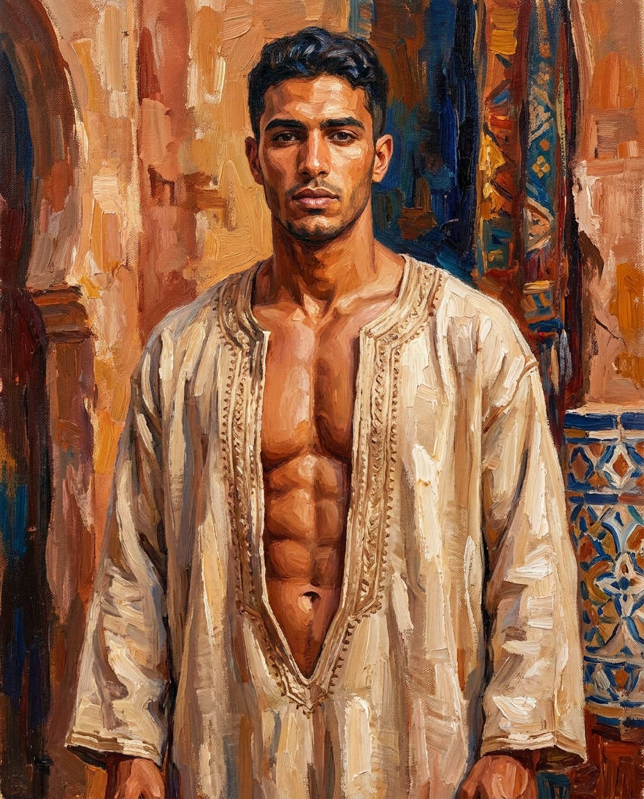 peinture huile sur toile faite sur commande - PORTRAIT BOGOSSE