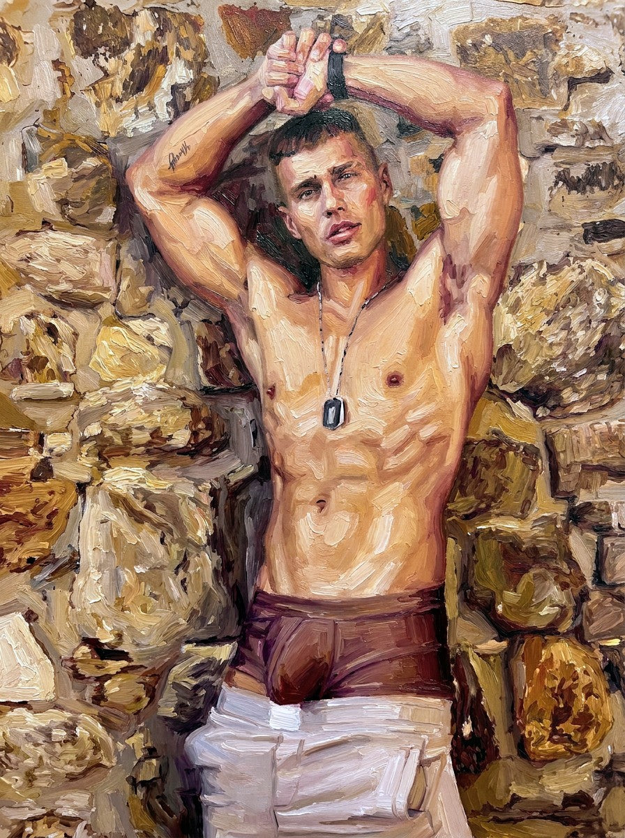 peinture huile sur toile faite sur commande - PORTRAIT BOGOSSE