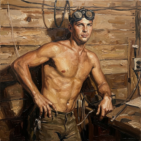 peinture huile sur toile faite sur commande - PORTRAIT BOGOSSE