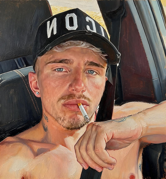 peinture huile sur toile faite sur commande - PORTRAIT BOGOSSE