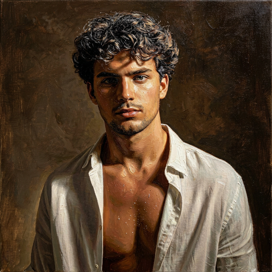 peinture huile sur toile faite sur commande - PORTRAIT MIGNON