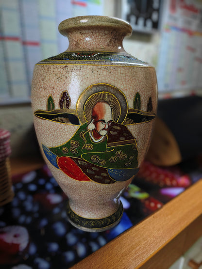(Copie) VASE Satsuma Porcelaine craquelee JAPON