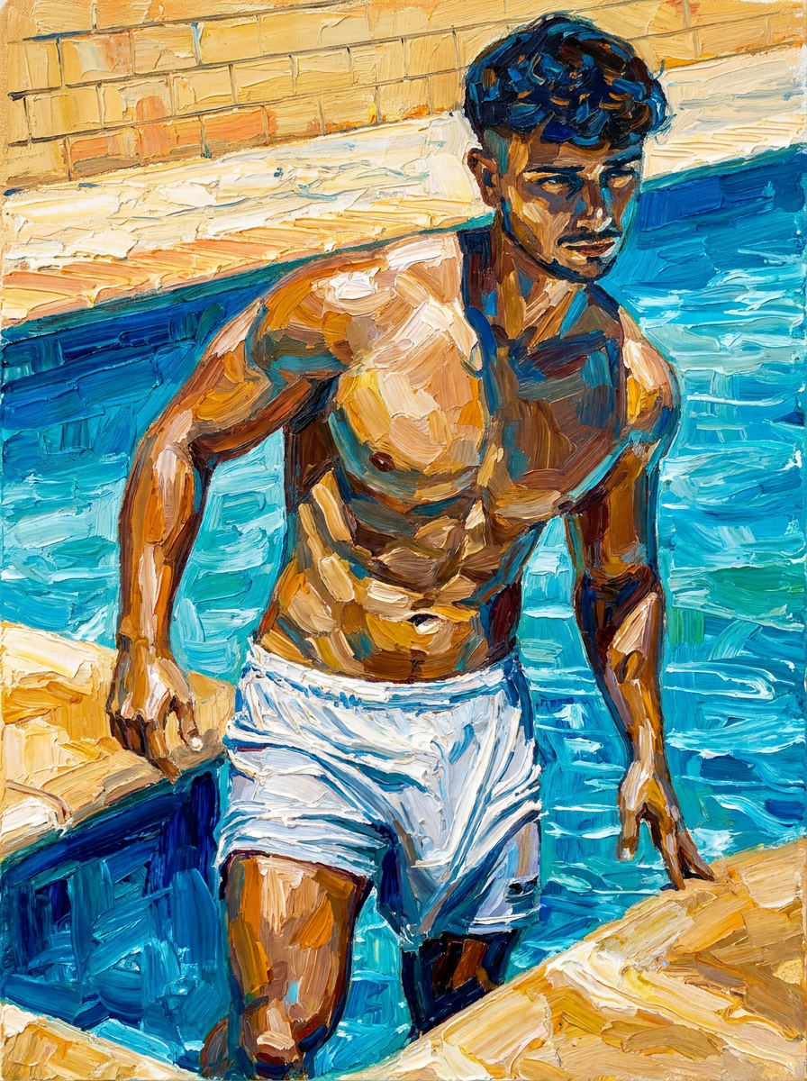 peinture huile sur toile faite sur commande - PORTRAIT BOGOSSE BM